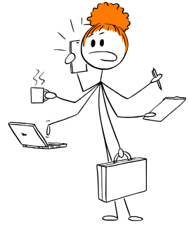 femme pressée